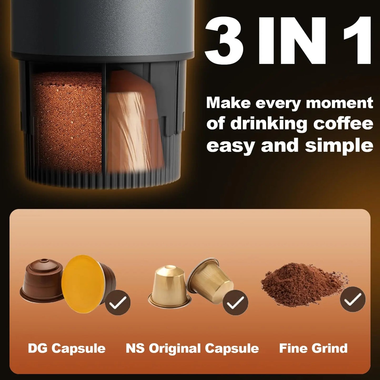 Rechargeable Espresso Maker